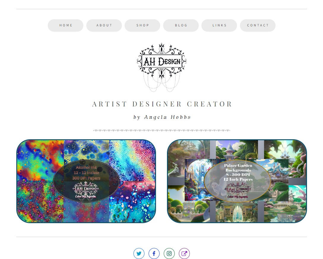 AHDesign Template Demo - $20.00 - On Sale for $12.00